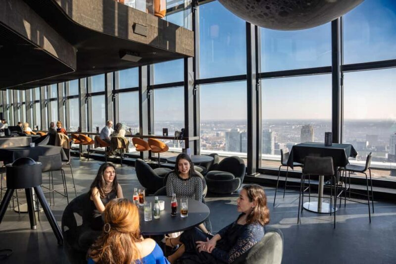 Rotterdam: Celest Entry with drink & bites at great height - Setting the Scene: Rooftop Bliss at 185 Meters
