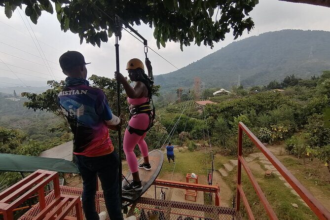 Route of the Flowers Bike Zipline and Rainbow Slide Shared Tour - Key Points