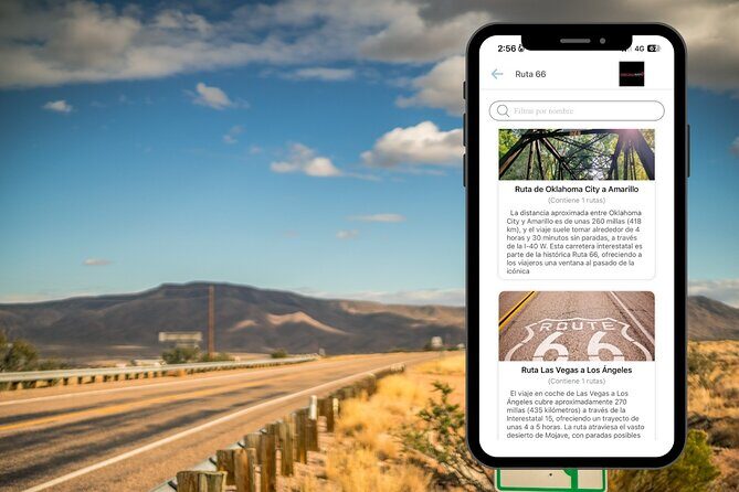 Routes POR Route 66 with Audio Guide - Key Points
