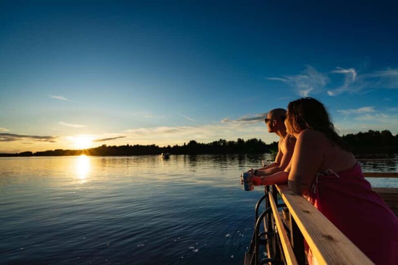 Rovaniemi: Half-day or evening on a floating sauna, swimming and BBQ - Key Points