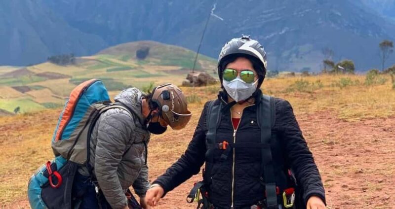 Sacred Valley: Paragliding Flight - Capturing the Moment