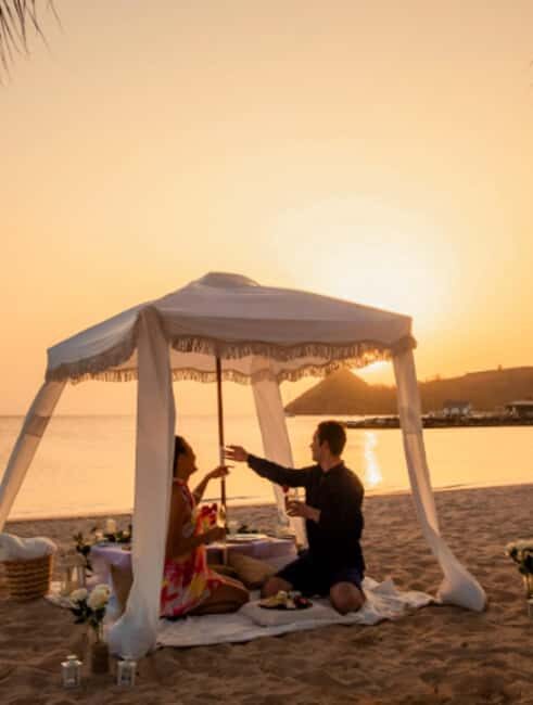 Saint Lucia: Sunset Soirée Beach Cabana Picnic - Key Points