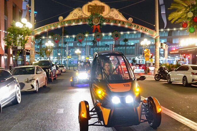 San Diego Holiday Lights Talking GoCar Tour - Detailed Breakdown of the Itinerary