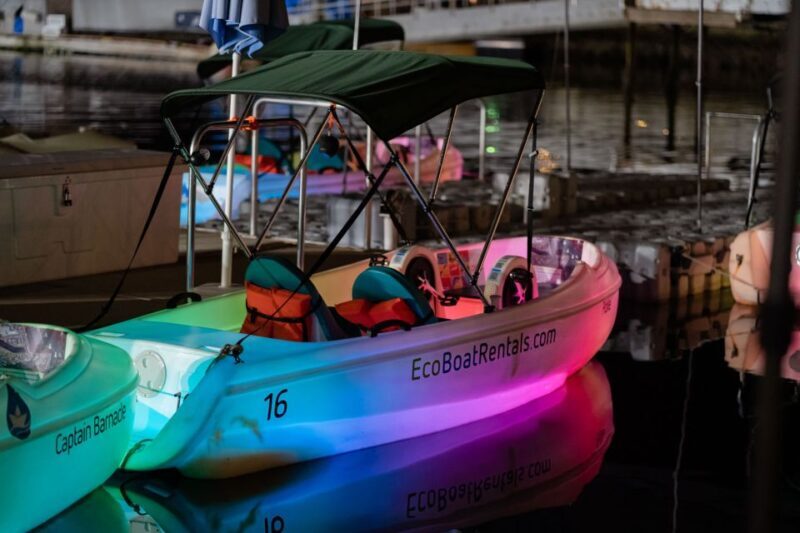 San Diego: Night Date Glow Pedal Boat with Downtown Views - Key Points