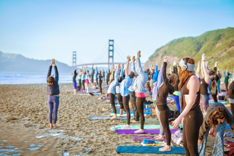 San Francisco: Silent Disco Yoga at Baker Beach - Key Points
