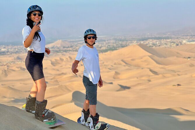 Sandboard and SandSki Experience in Huacachina - Sunset at the Oasis