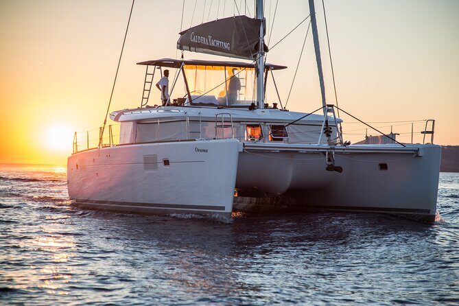 Santorini All-inclusive Catamaran Cruise with Thirassia Stop - The Sum Up