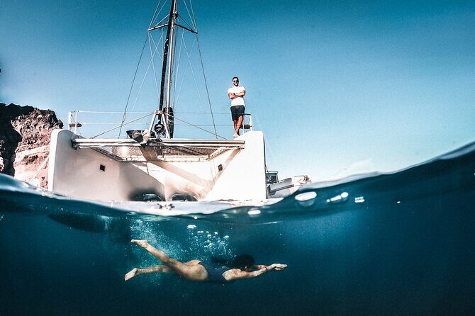 Santorini All-inclusive Private Catamaran Cruise - An Authentic Look at the Santorini Catamaran Experience