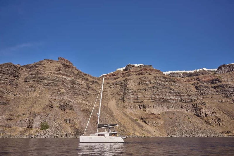 Santorini: Caldera Classic Catamaran Cruise w/ Meal & Drinks - Authenticity and Value