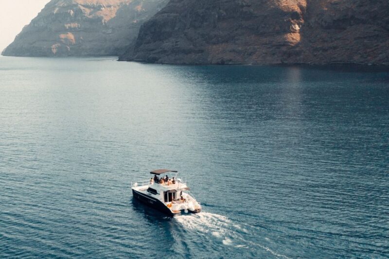 Santorini: Caldera Private Power Catamaran Cruise - What’s Included and What’s Not