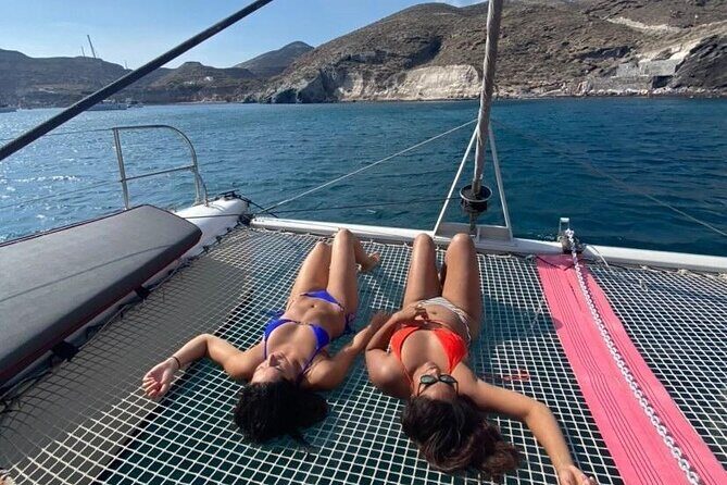 Santorini Catamaran Cruise  5-Hour Private Sailing Experience - FAQ: Practical Questions About the Santorini Catamaran Cruise