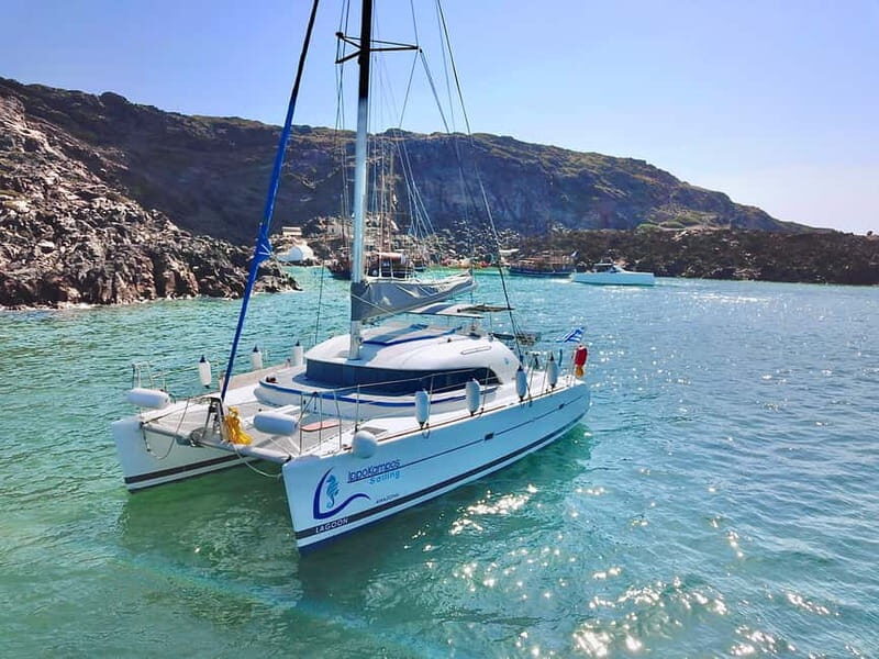 Santorini: Catamaran Cruise with Food and Drinks - FAQ
