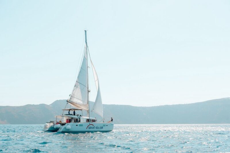 Santorini: Catamaran Tour with BBQ Meal and Unlimited Drinks - Frequently Asked Questions