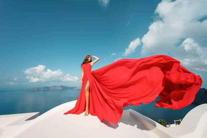 Santorini: Flying Dress Photoshoot - A Closer Look at the Santorini Flying Dress Photoshoot