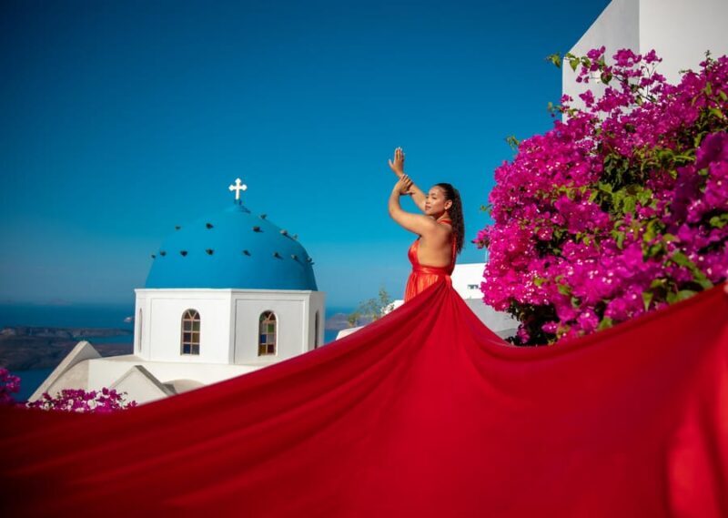 Santorini: Flying Dress Photoshoot - A Deep Dive into the Santorini Flying Dress Photoshoot