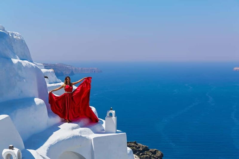 Santorini: Flying Dress Photoshoot - Santorini: Flying Dress Photoshoot — a Truly Unique Experience