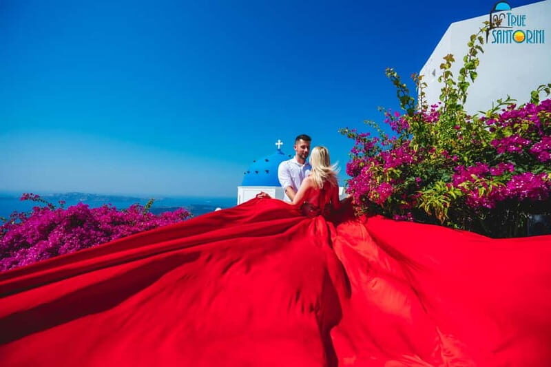 Santorini: Flying Dress Photoshoot with Edited Photos - FAQ