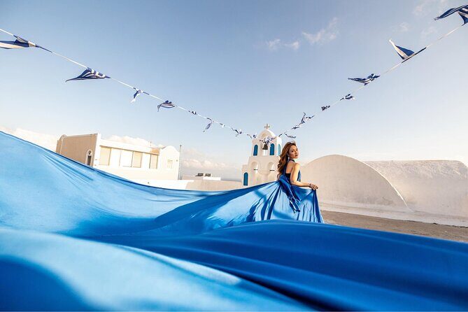 Santorini: Flying Dress Professional Photography *Dress Included* - Santorini: Flying Dress Professional Photography Dress Included