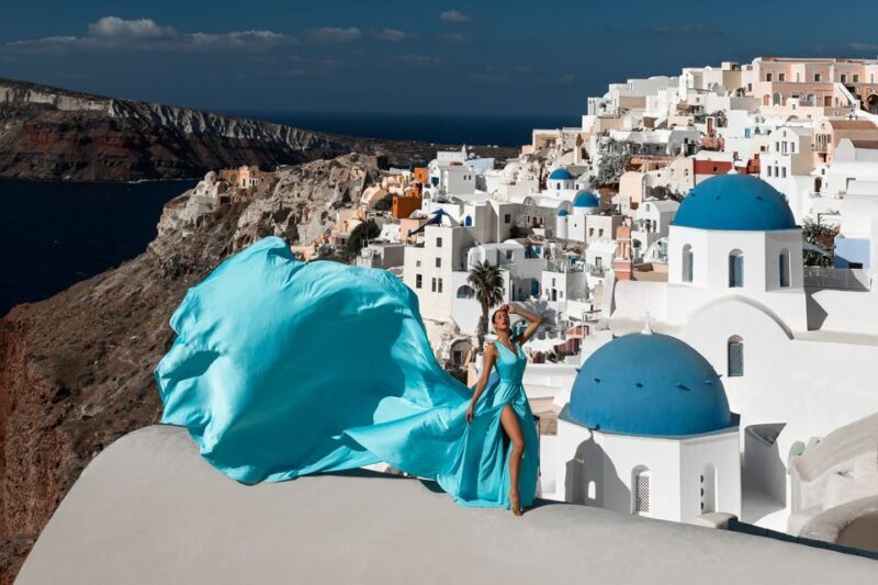 Santorini flying dress - Exploring the Santorini Flying Dress Experience