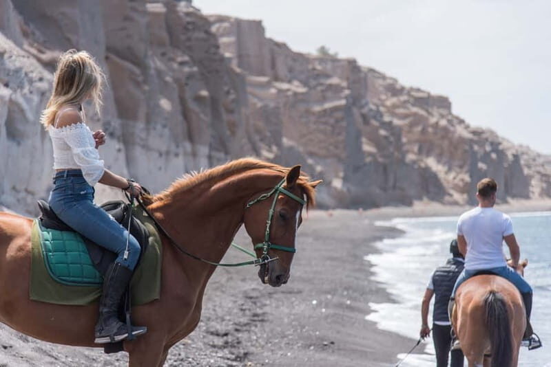 Santorini: Horse Riding Trip to Black Sandy Beach - The Ride Itinerary: What to Expect