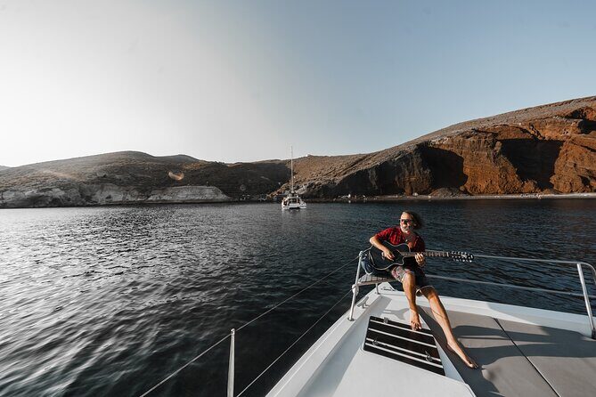 Santorini Luxury Catamaran Private Cruise - The Sum Up