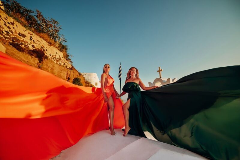 Santorini: Private Flying Dress Photoshoot Experience - FAQs