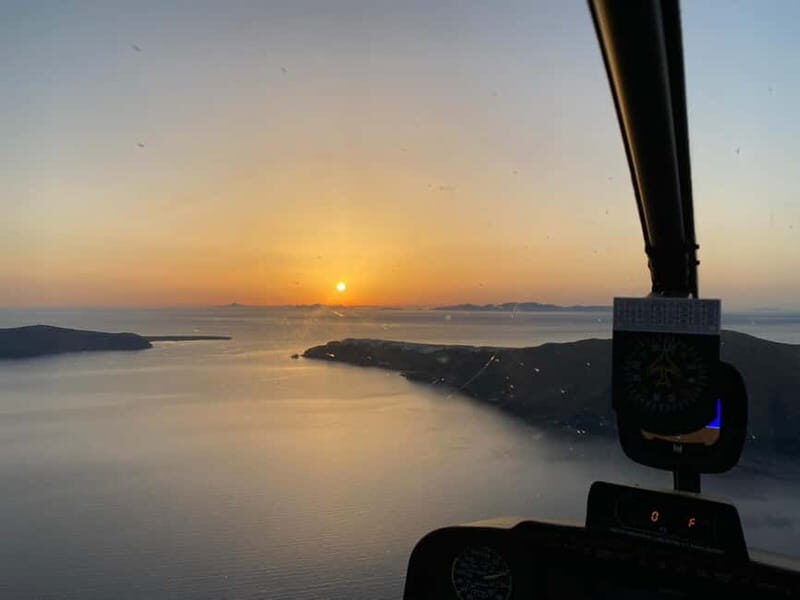 Santorini: Private Helicopter Flight with Sunset Option - Sunset experience: magical from the air