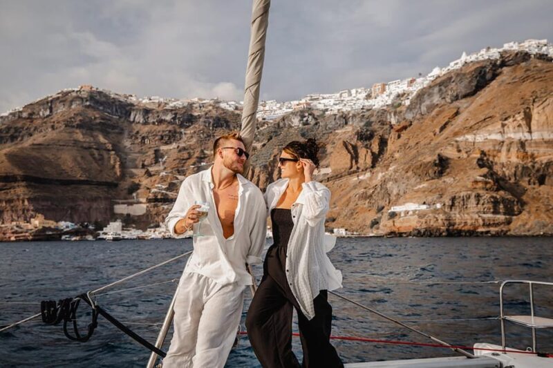 SANTORINI PRIVATE SAILING CRUISE TOUR - The Food and Drink Experience