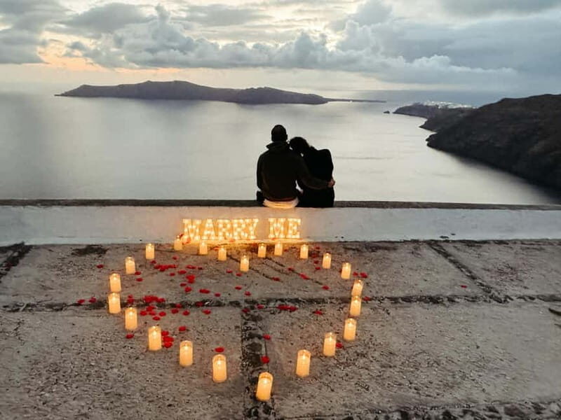 Santorini: Romantic Proposal with Caldera View - Introducing the Santorini Romantic Proposal with Caldera View
