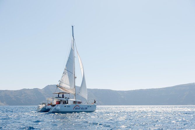 Santorini Small-Group Catamaran Sailing Trip(BBQ,drinks, transfer) - FAQ
