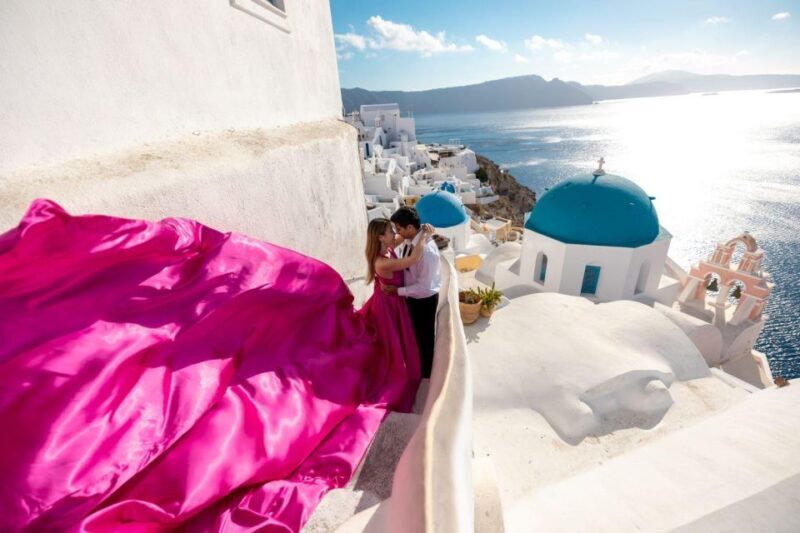 Santorini: Unique Flying Dress Photoshoot Experience - The Photoshoot Experience: What to Expect