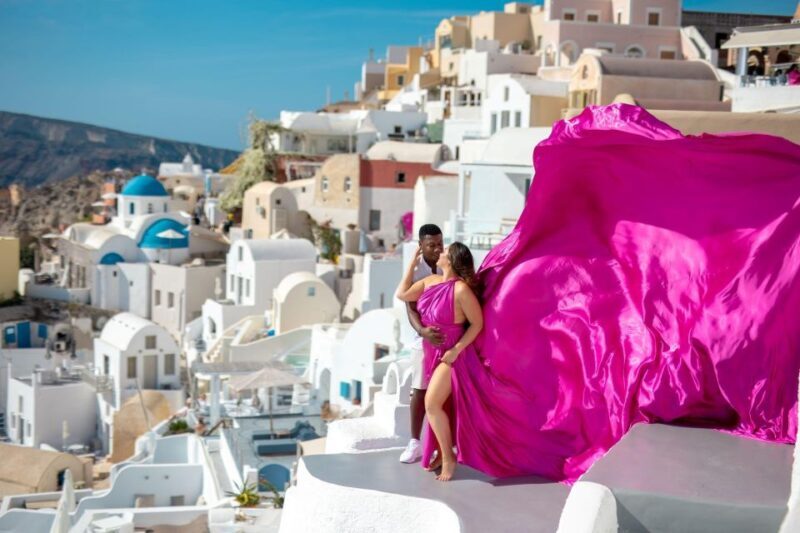 Santorini: Unique Flying Dress Photoshoot Experience - The Itinerary Breakdown