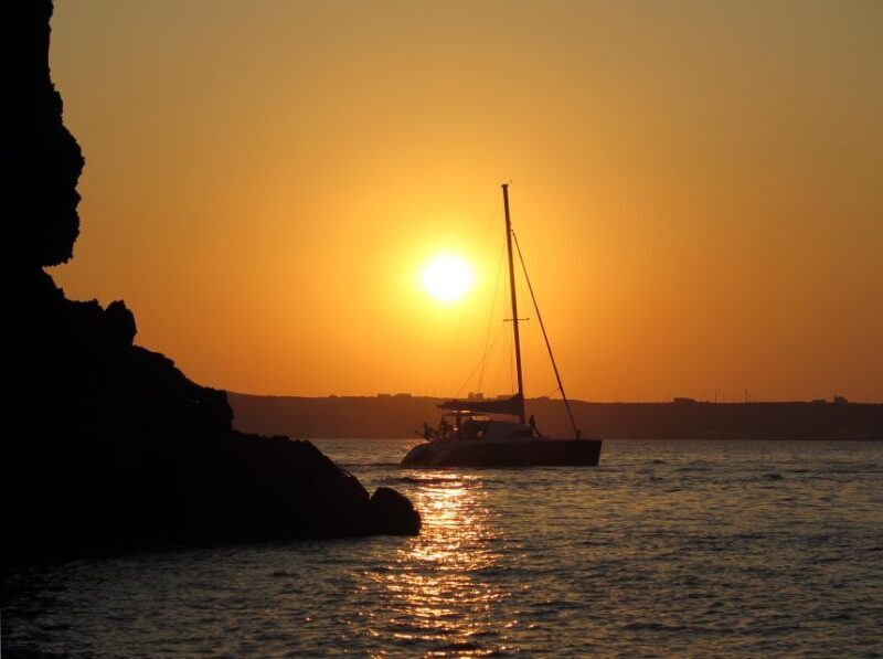Santorini:Private Catamaran Tour with BBQ & Unlimited Drinks - Frequently Asked Questions
