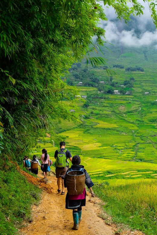 Sapa beautiful rice field, village - Easy walking kid,senior - Key Points