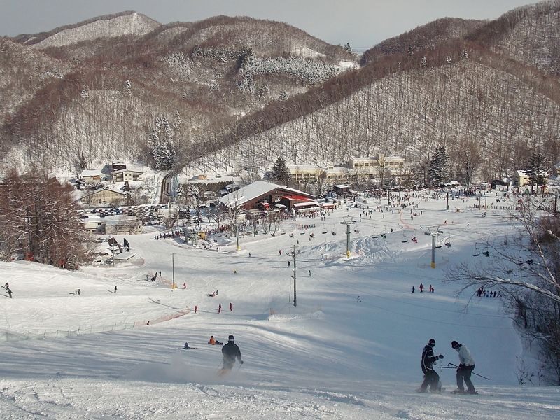 Sapporo Bankei Ski Resort Rental skis & wear & Lift Ticket - The rental counter, the slopes, and the return