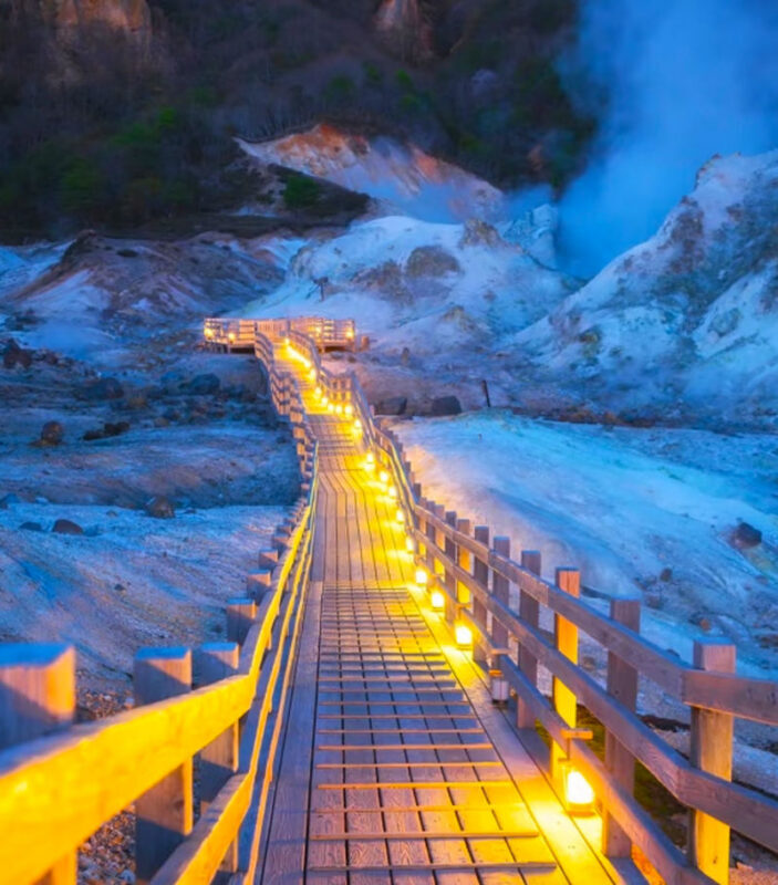 Sapporo Noboribetsu Hell Valley and Lake Shikotsu Ice Falls Festival Tour - Lake Shikotsu Ice Festival: the seasonal finale