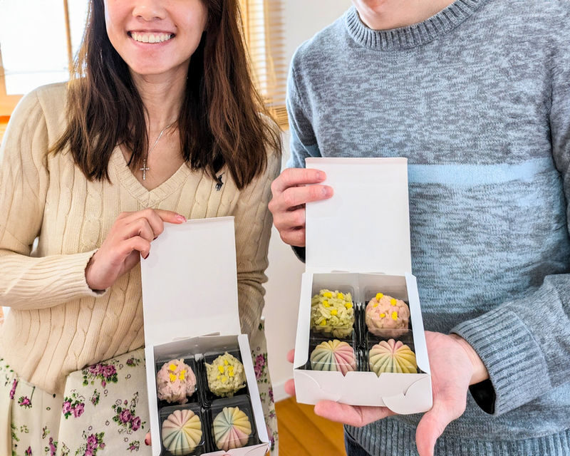 Sapporo Wagashi Sweets Making - Four sweets, made by hand