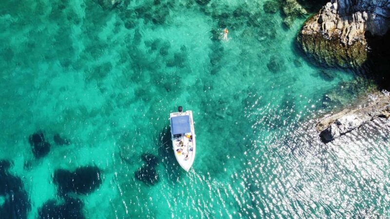 Sarandë: Boat Tour to Krorez, Swim & Snorkel, Wine& Parasols - Summary