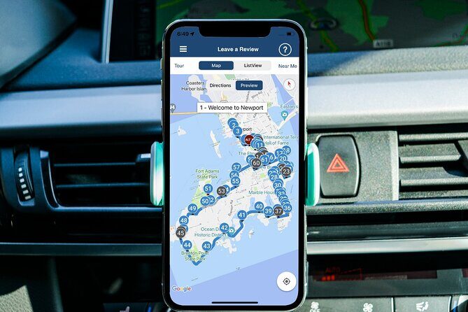 Scenic Newport, RI Self-Guided Driving Audio Tour - Key Points