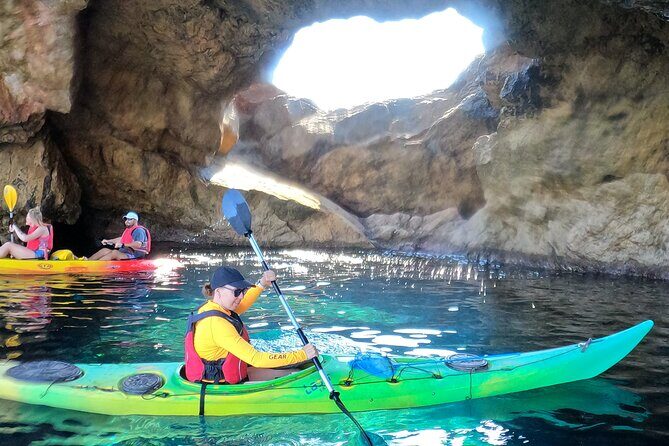 Sea kayaking Mykonos natural beauty beaches - Key Points