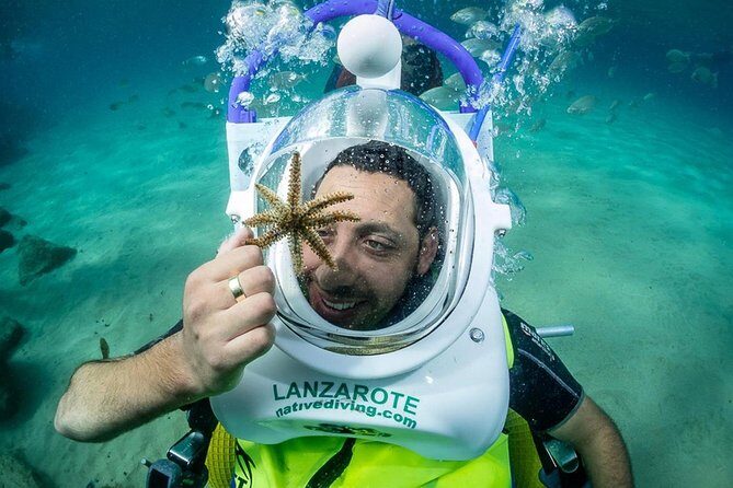 Sea Trek and Diving for handicaped people - An Accessible Underwater Journey in Lanzarote