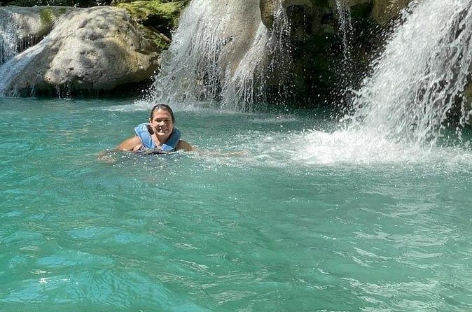 Secret Falls Blue Hole And zipline Adventure from Ocho Rios - Lunch and Souvenir Shopping