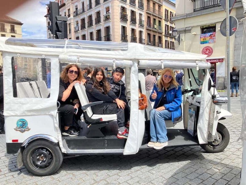 "See Madrid Differently: A Premium Private Tuk Tuk Ride" - Exploring Madrid in Style and Comfort
