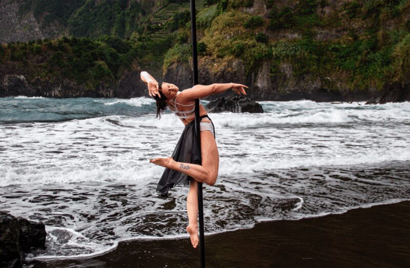 Seixal Black Sand Beach Pole Dance Photo & Drone Shooting - Key Points