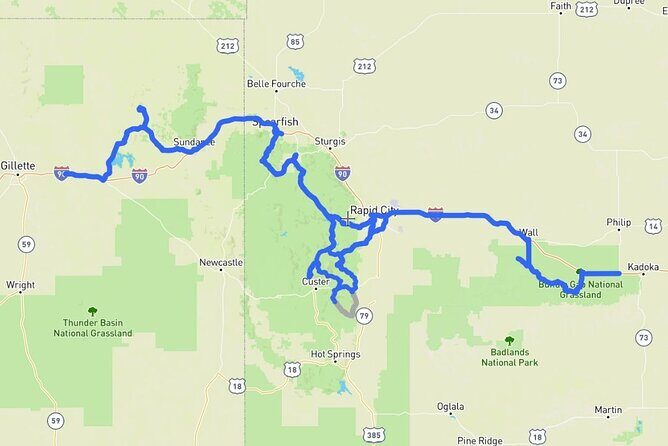 Self-Guided Audio Driving Tour in Black Hills and Mt Rushmore - Key Points