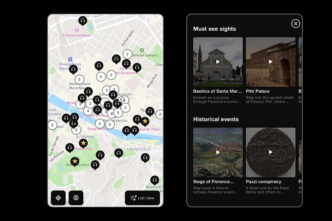 Self Guided Tours Florence With 100 Captivating Audio Stories - Breakdown of the Itinerary