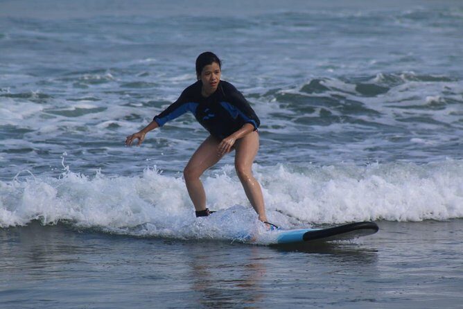semi private surf lesson for beginners and intermediate at kuta and legian beach - Key Points