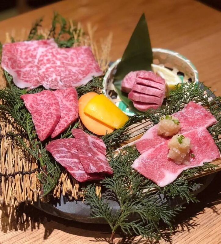 Sendai Beef Yakiniku Set Meal at Gyu-jin - Charcoal Grilled - Sendai beef, cooked at your own pace