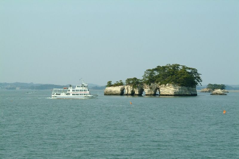 Sendai Three Scenic Views: Matsushima Bay Sightseeing Experience - The first view is from the pier