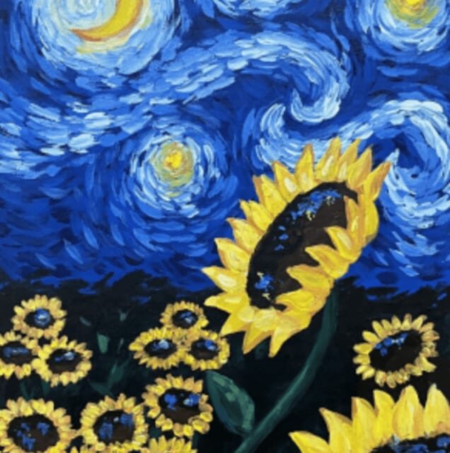 Sevilla: Wine Gogh Glow Academy Paint and Sip Classes - The Included and Not Included Details